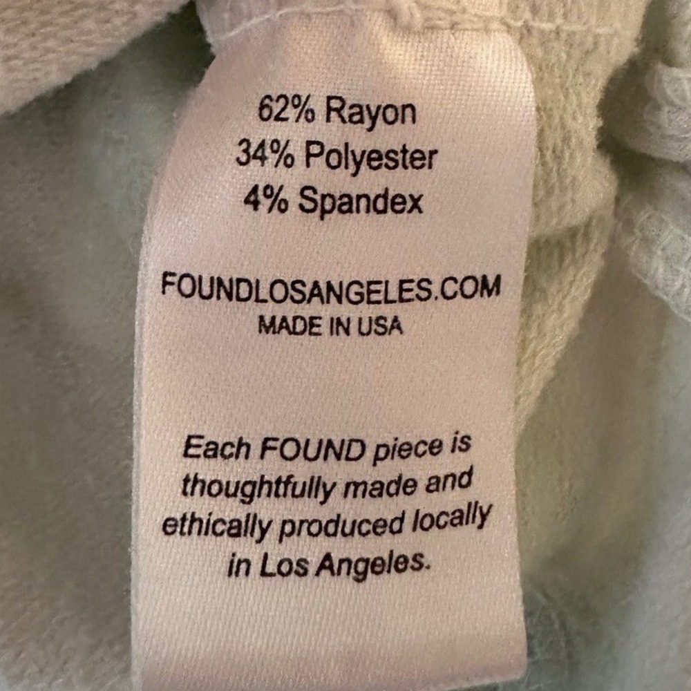 Found Los Angeles Women Oversized Sweatshirt Green TieDye Athleisure Cozy Boho L - Picture 7 of 8